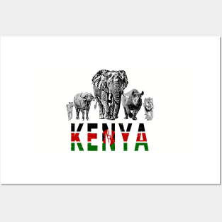 Africa's Big 5 for Kenyans Posters and Art